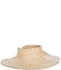 Gianni Bini x Shea Leigh Mills Georgia Straw Visor, Color:Natural - Image 1