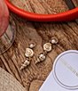 Gianni Bini x Shea Leigh Mills Mermaid Shell Novelty Statement Linear Earrings, Color:Pearl - Image 3