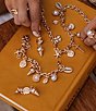 Gianni Bini x Shea Leigh Mills Mermaid Shell Novelty Statement Linear Earrings, Color:Pearl - Image 4