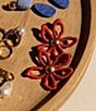 Gianni Bini x Shea Leigh Mills Poppy Flower Drop Earrings, Color:Red - Image 3