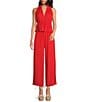 Gianni Bini x Shea Leigh Mills Spritz Jacquard Coordinating Halter Top, Color:Tango - Image 4