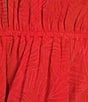 Gianni Bini x Shea Leigh Mills Spritz Jacquard Coordinating Halter Top, Color:Tango - Image 5