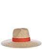 Gianni Bini x Shea Leigh Mills Spritz Straw Fedora Hat, Color:Red - Image 2