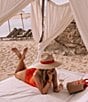 Gianni Bini x Shea Leigh Mills Spritz Straw Fedora Hat, Color:Red - Image 6
