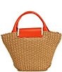 Gianni Bini x Shea Leigh Mills Spritz Whipstitch Top Handle Tote Bag, Color:Natural - Image 2