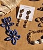 Gianni Bini x Shea Leigh Mills Stevie Flower Drop Earrings, Color:Blue - Image 6