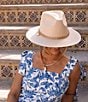 Gianni Bini x Shea Leigh Mills Sunday Fedora Hat, Color:Natural - Image 3