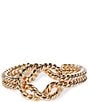 Gianni Bini x Shea Leigh Mills The Captain Cuff Bracelet, Color:Gold - Image 2