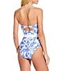 Gianni Bini x Shea Leigh Mills Waterloo Belted Underwire One Piece Swimsuit, Color:Blue - Image 5