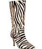 Gianni Bini x Sydney Silverman Hasley Zebra Print Haircalf Boots - Image 1
