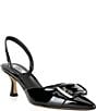 Gianni Bini x Sydney Silverman Sara Patent Buckle Hardware Slingback Pumps - Image 1