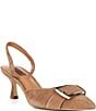 Gianni Bini x Sydney Silverman Sara Suede Buckle Hardware Slingback Pumps - Image 1