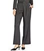 Gianni Bini x Sydney Silverman The Coco Stripe Suiting High Rise Wide Leg Coordinating Pants, Color:Grey Stripe - Image 2