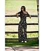 Gianni Bini x Sydney Silverman The Rudman Satin Polka Dot Print One Shoulder Coordinating Top, Color:Brown Polka - Image 10