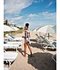 Color:Serenity Blue - Image 5 - x Venita Aspen Asymmetrical Bow Shoulder One Piece Swimsuit