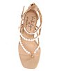 Color:Spanish Sand - Image 6 - x Venita Aspen Esme Leather Pearl Dress Sandals