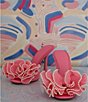 Color:Azalea Pink - Image 1 - x Venita Aspen Harlow Chiffon Pearl Bow Dress Sandals