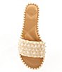 Color:Natural - Image 6 - x Venita Aspen Juniper Pearl Beaded Raffia Flat Sandals