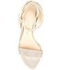 Color:Sand Gold - Image 5 - Zinnaa Jewel Embellished Ankle Strap Glitter Platform Sandals