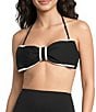 Gibson & Latimer 4-Way Stretch Bow Front Bandeau Swim Top - Image 1