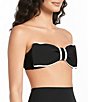 Gibson & Latimer 4-Way Stretch Bow Front Bandeau Swim Top - Image 3