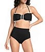 Gibson & Latimer 4-Way Stretch Solid Ultra High Waist Swim Bottom - Image 5
