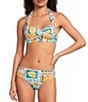 Gibson & Latimer Capri Isle Twist Front Halter Swim Top - Image 3