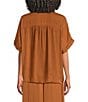 Gibson & Latimer Collared Partial Button Down Short Sleeve Coordinating Shirt - Image 2