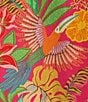 Gibson & Latimer Coordinating Floral Printed Split V-Neck 3/4 Puff Sleeve Top, Color:Rose/Mutli - Image 4