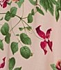 Color:Floral - Image 4 - Crepe Floral Printed Split V-Neck Short Sleeve Blouse