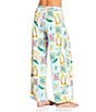 Gibson & Latimer Destination Vacation Swim Fabric Pant Swim Cover-Up, Color:Multi - Image 2