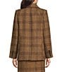 Gibson & Latimer Glen Plaid Woven Wool Blend Notch Lapel Long Sleeve Double Breasted Coordinating Blazer, Color:Coco Multi - Image 3