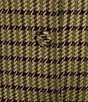 Gibson & Latimer Houndstooth Woven Wool Blend Notch Lapel Button Front Long Sleeve Coordinating Blazer Trench Coat, Color:Green Multi. - Image 4