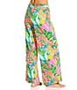 Gibson & Latimer Jungle Life Swim Fabric Pant Swim Cover-Up, Color:Multi - Image 2