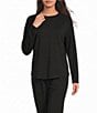 Gibson & Latimer Knit Solid Drop Shoulder Top - Image 4