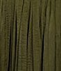 Gibson & Latimer Moonshadow Belted Pleated Midi Skirt, Color:Deep Moss - Image 6