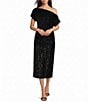 Gibson & Latimer Off the Shoulder Midi Dress - Image 1