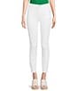 Color:White - Image 1 - Perfect Fit Skinny Twill Crop Pants