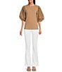 Color:White - Image 3 - Perfect Fit Baby Bootcut Stretch Twill Pants