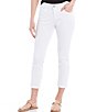 Color:White - Image 1 - Perfect Fit Roll Cuff Skinny Twill Pants