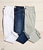 Color:White - Image 5 - Perfect Fit Roll-Cuff Skinny Twill Pants
