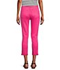 Color:Hot Rose - Image 2 - Perfect Fit Roll-Cuff Skinny Twill Pants