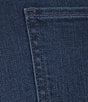 Color:Blue - Image 4 - Perfect Fit Palazzo Twill Denim Ankle Jeans