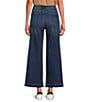 Color:Blue - Image 2 - Perfect Fit Palazzo Twill Denim Ankle Jeans