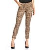 Gibson & Latimer Perfect Fit Roll-Cuff Leopard Print Skinny Twill Pants, Color:Washed Leopard - Image 1
