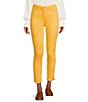 Color:Sunny Side - Image 1 - Perfect Fit Ankle Side Slit Skinny Twill Pants
