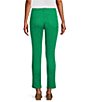 Color:Kelly Green - Image 2 - Perfect Fit Ankle Side Slit Skinny Twill Pants