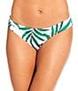 Gibson & Latimer Rainforest Palms Classic Hipster Swim Bottom, Color:Green - Image 1