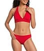 Gibson & Latimer Solid Banded Triangle Halter Swim Top - Image 4
