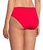 Gibson & Latimer Solid Side Shirred Mid Rise Hipster Swim Bottom - Image 2